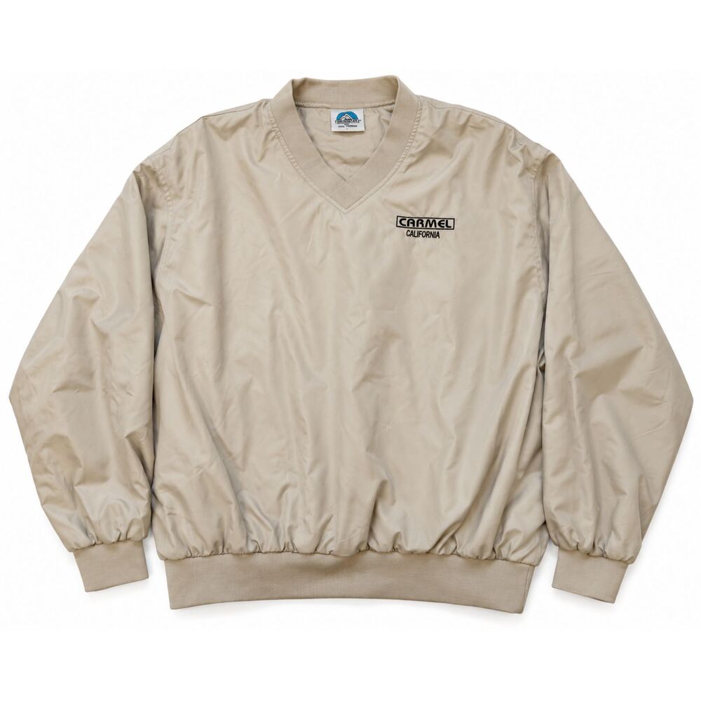 Mens Fahrenheit Carmel California Lightweight V-Neck Pullover Windbreaker